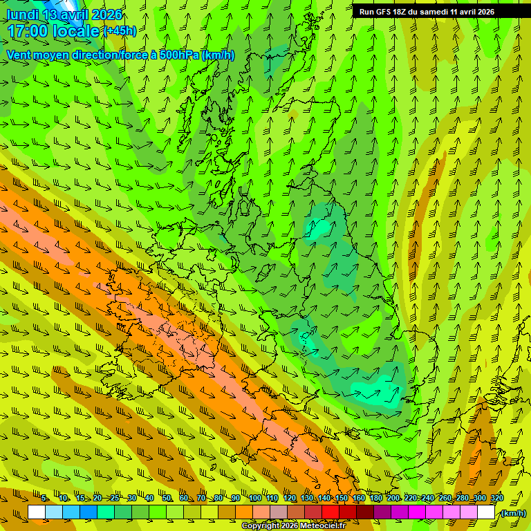 Modele GFS - Carte pr�visions 