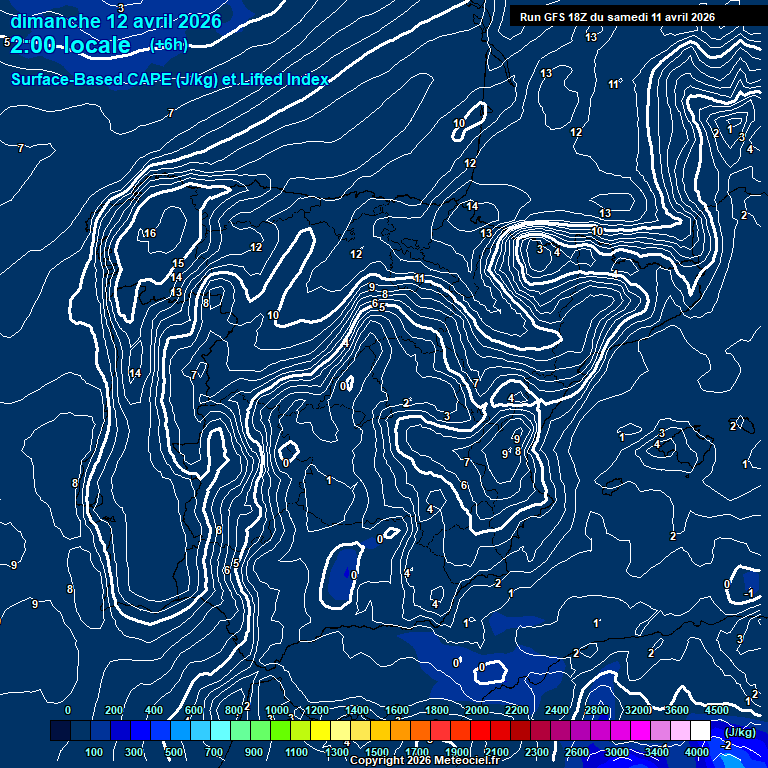 Modele GFS - Carte pr�visions 