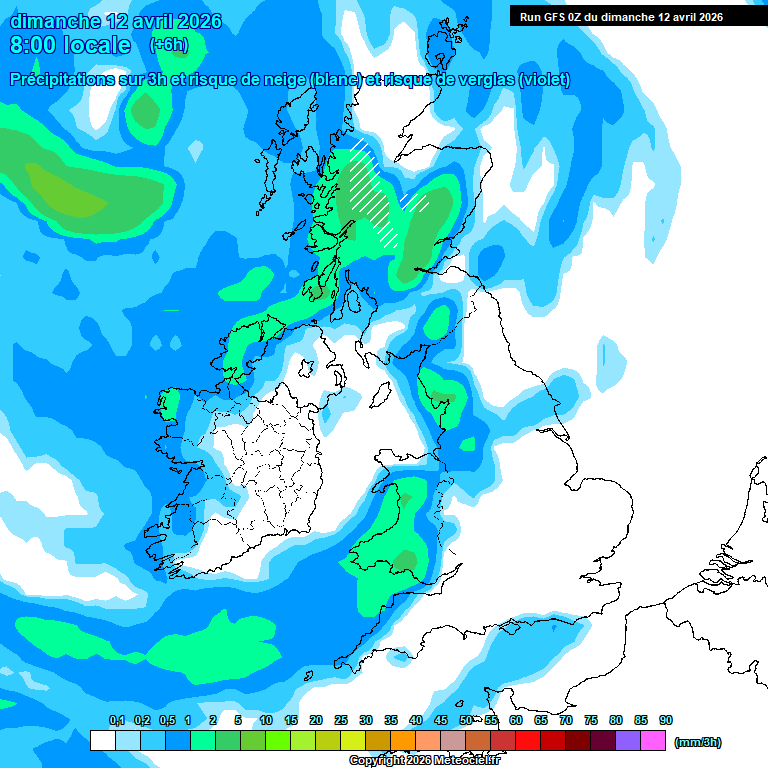Modele GFS - Carte pr�visions 