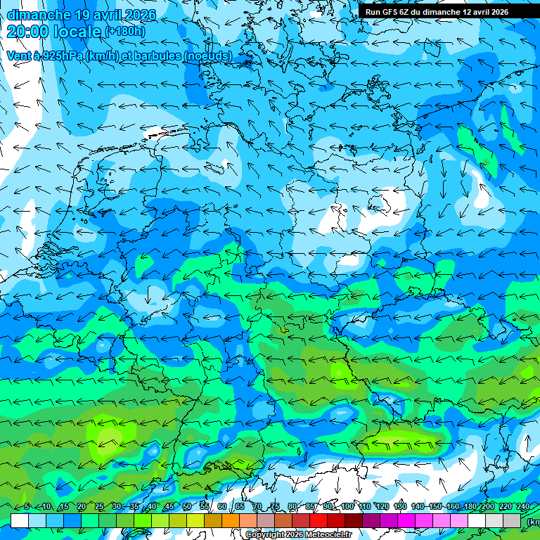 Modele GFS - Carte pr�visions 