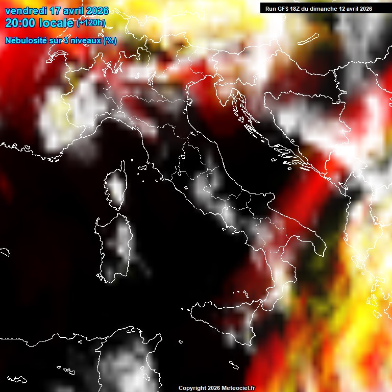 Modele GFS - Carte pr�visions 
