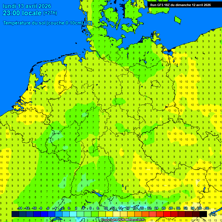 Modele GFS - Carte pr�visions 