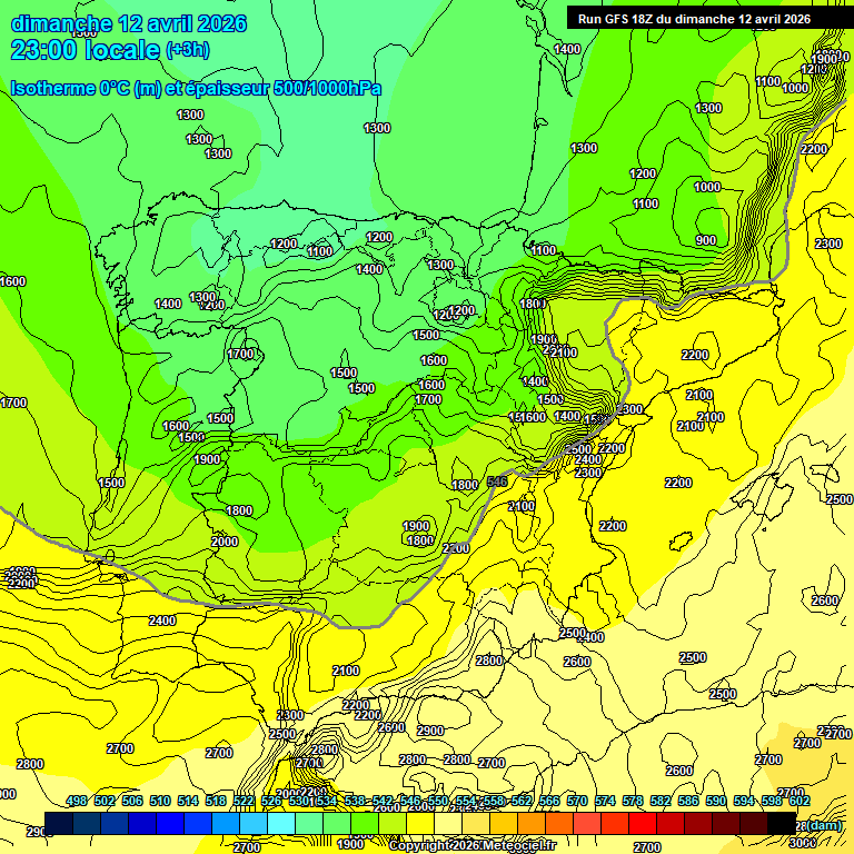 Modele GFS - Carte pr�visions 