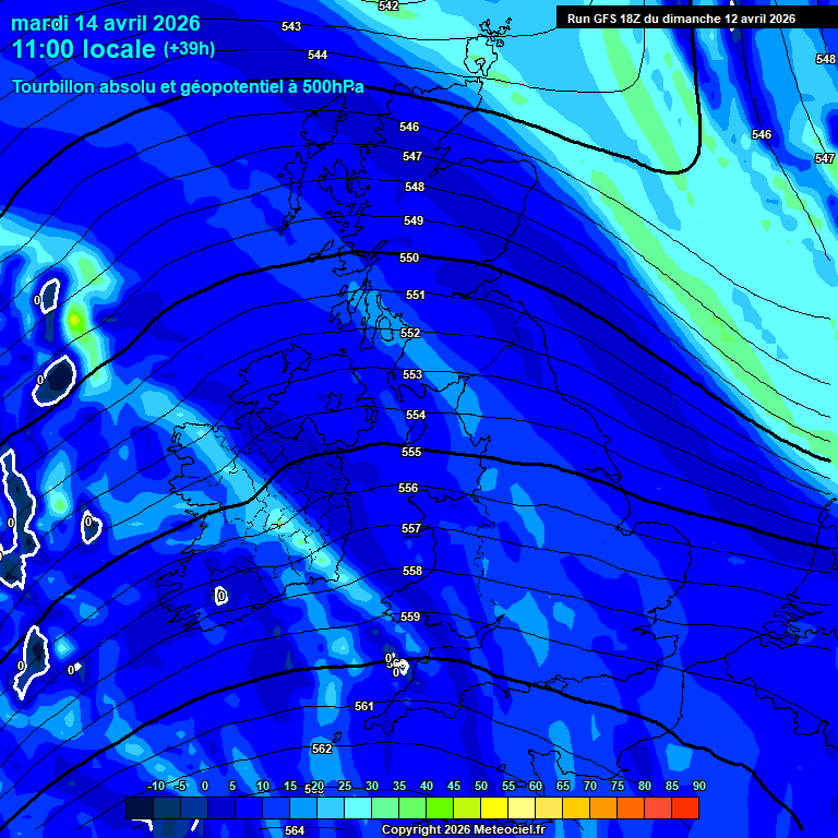Modele GFS - Carte pr�visions 