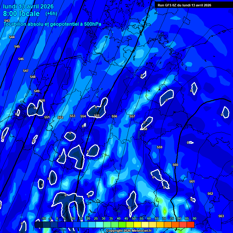 Modele GFS - Carte pr�visions 