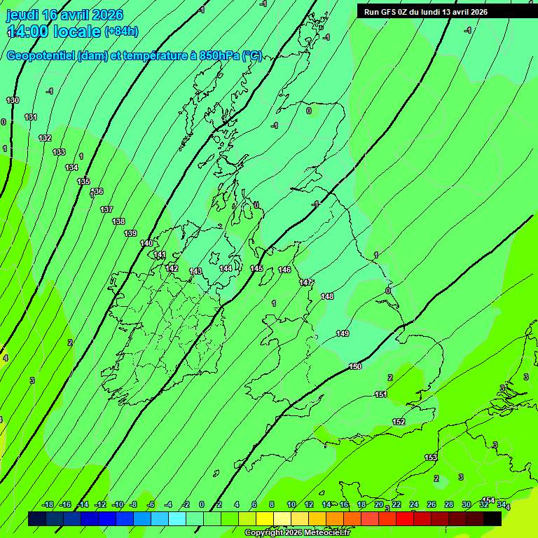 Modele GFS - Carte pr�visions 