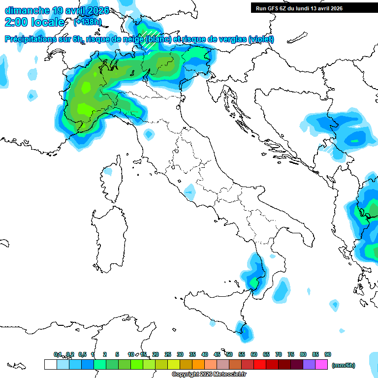 Modele GFS - Carte pr�visions 