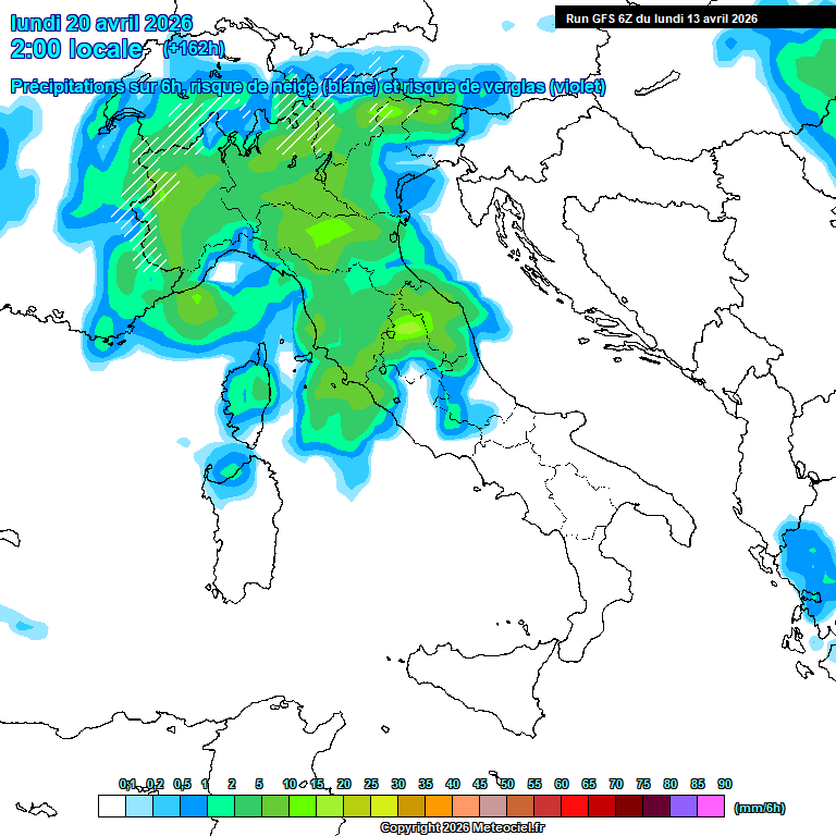 Modele GFS - Carte pr�visions 