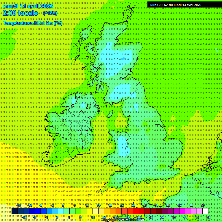 Modele GFS - Carte pr�visions 