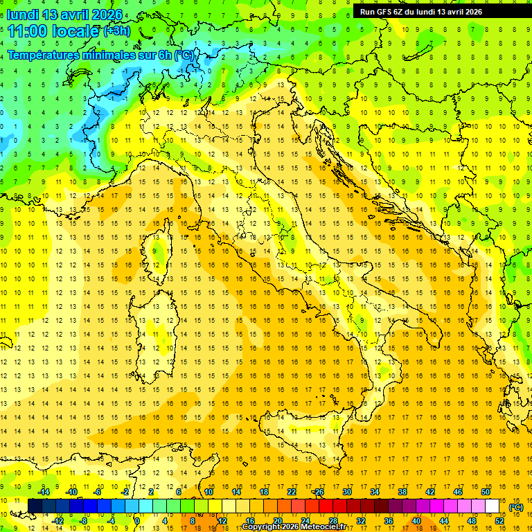 Modele GFS - Carte pr�visions 