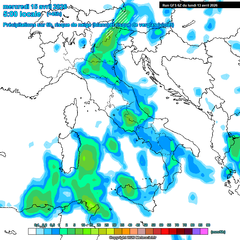 Modele GFS - Carte pr�visions 