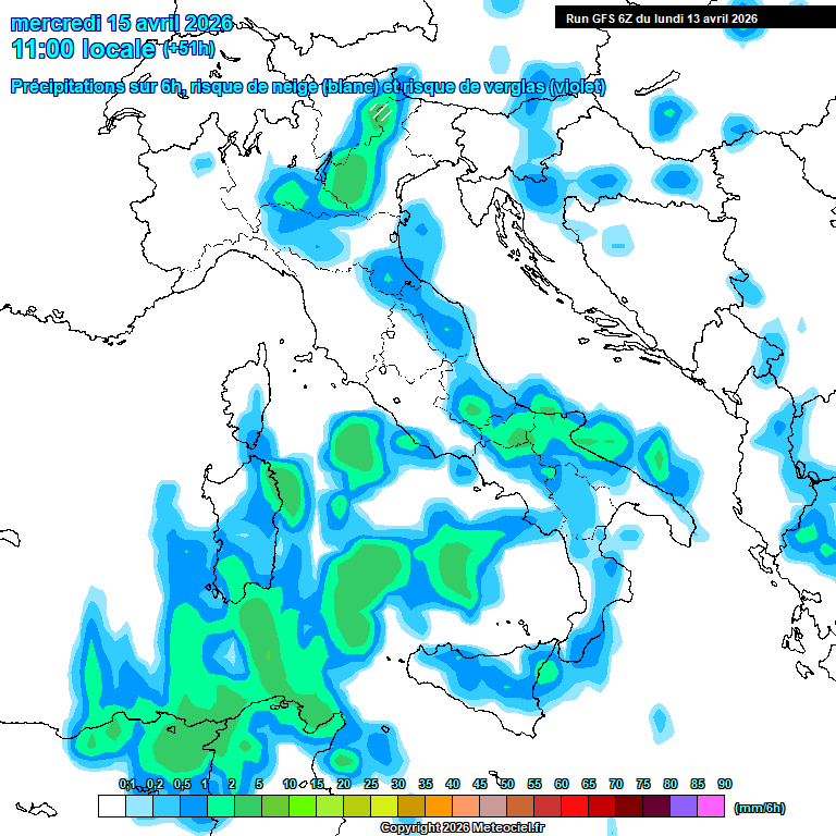 Modele GFS - Carte pr�visions 