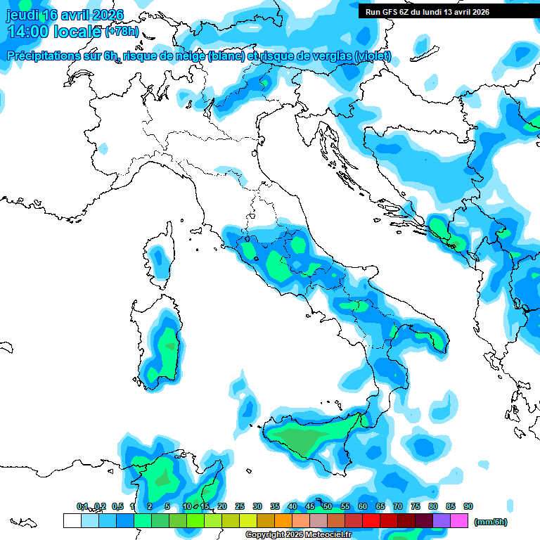 Modele GFS - Carte pr�visions 