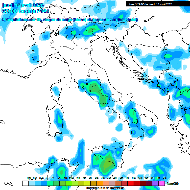 Modele GFS - Carte pr�visions 