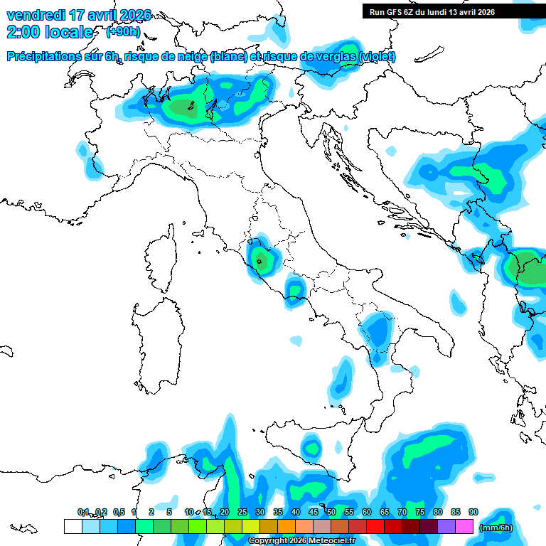 Modele GFS - Carte pr�visions 