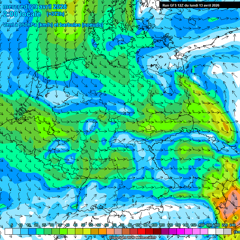 Modele GFS - Carte pr�visions 
