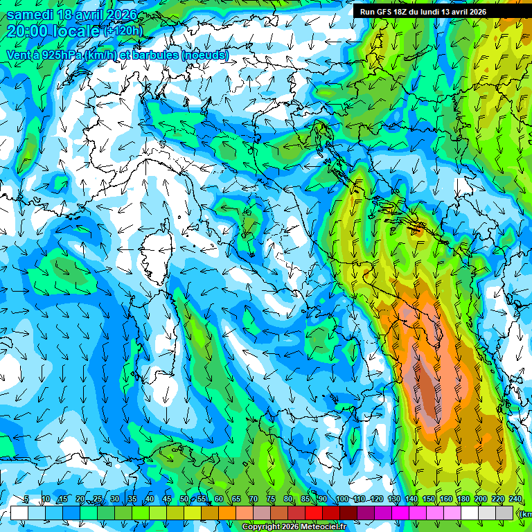 Modele GFS - Carte pr�visions 