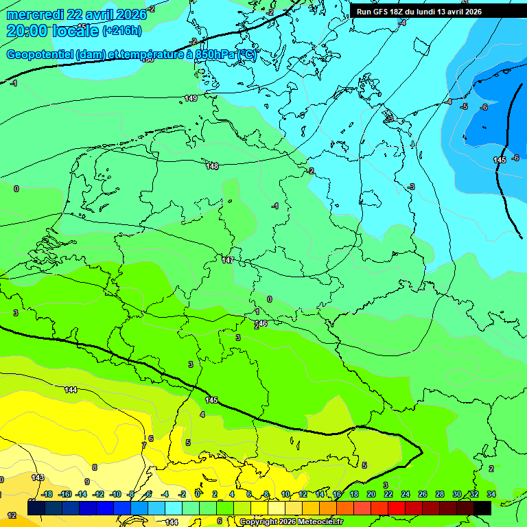 Modele GFS - Carte pr�visions 
