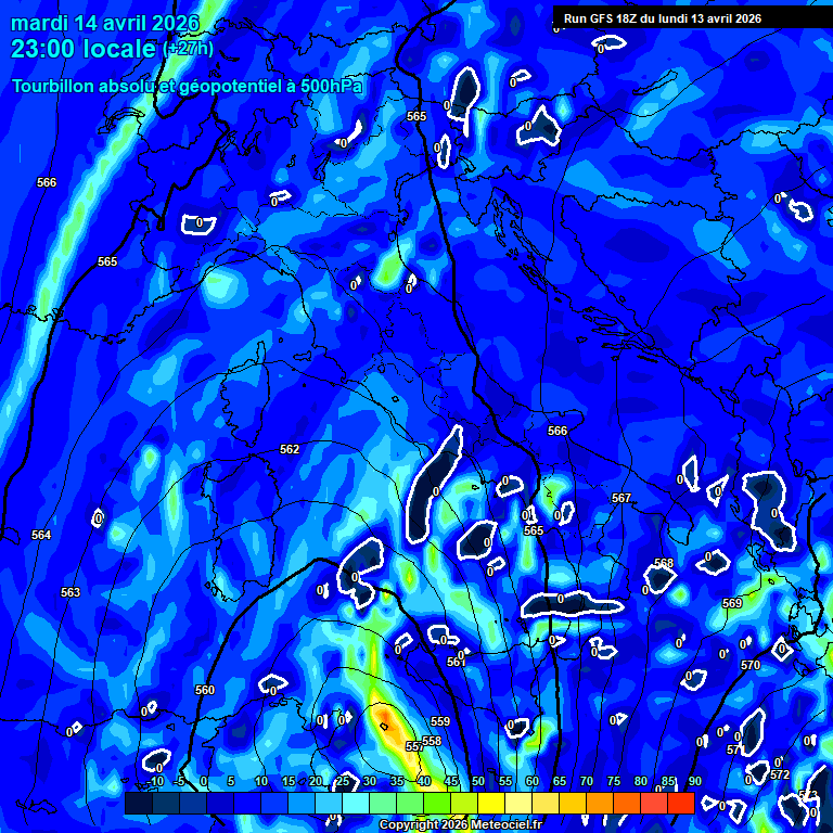 Modele GFS - Carte pr�visions 