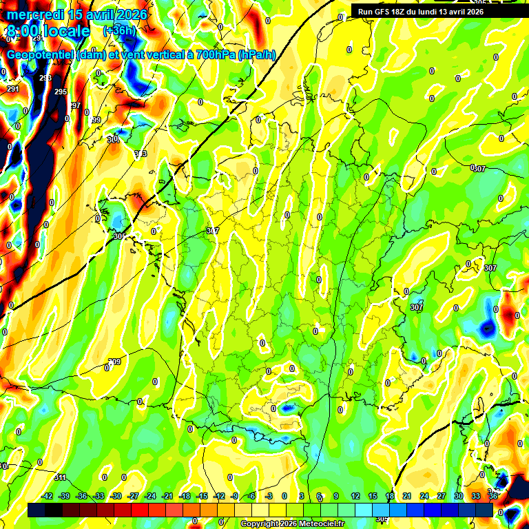 Modele GFS - Carte pr�visions 