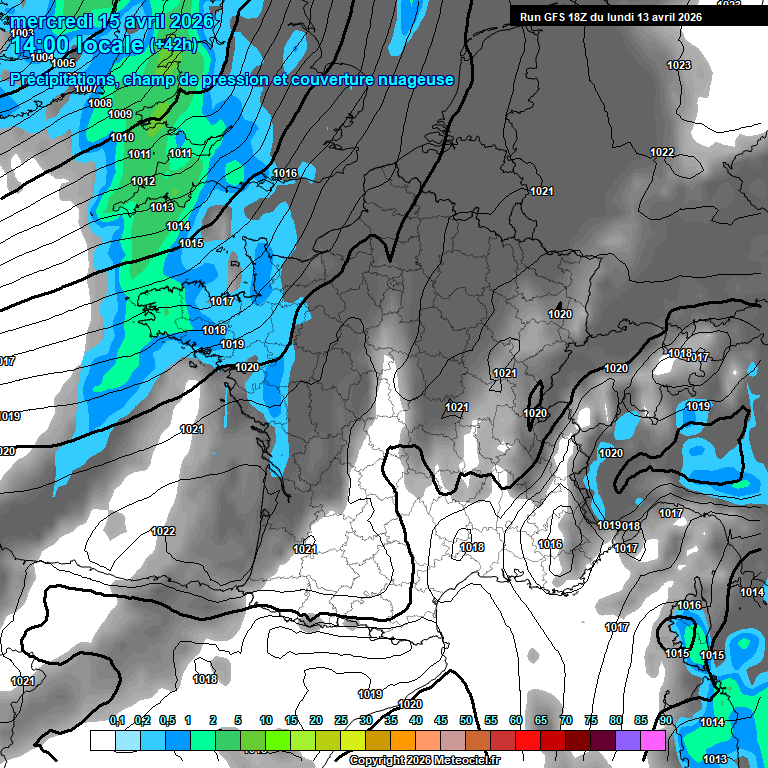 Modele GFS - Carte pr�visions 