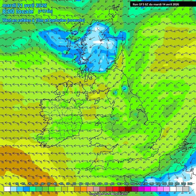 Modele GFS - Carte pr�visions 