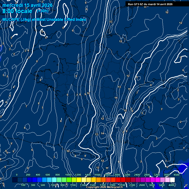 Modele GFS - Carte pr�visions 