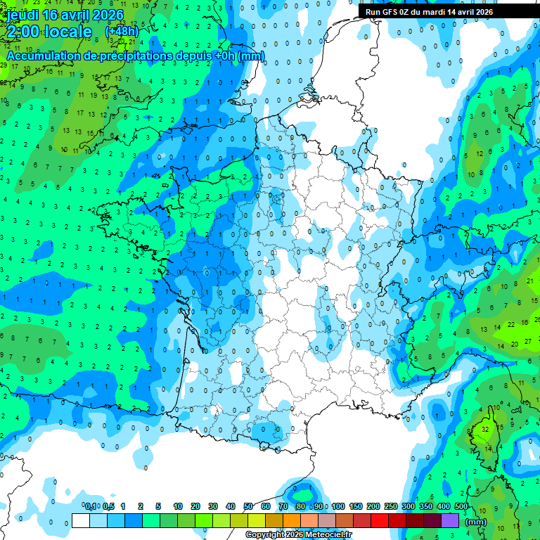 Modele GFS - Carte pr�visions 