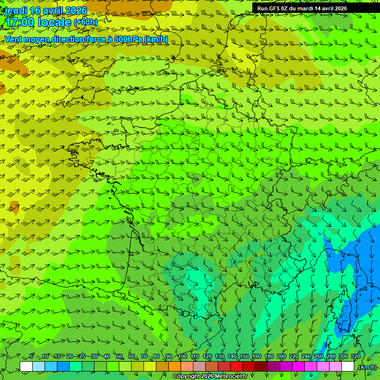 Modele GFS - Carte pr�visions 