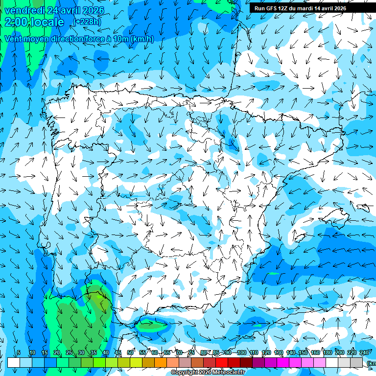 Modele GFS - Carte pr�visions 
