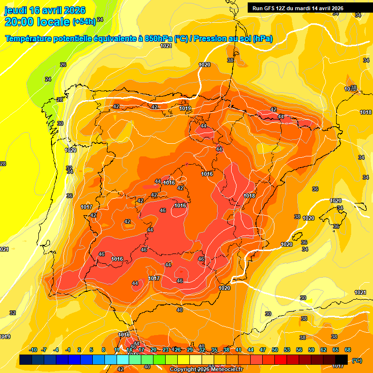 Modele GFS - Carte pr�visions 