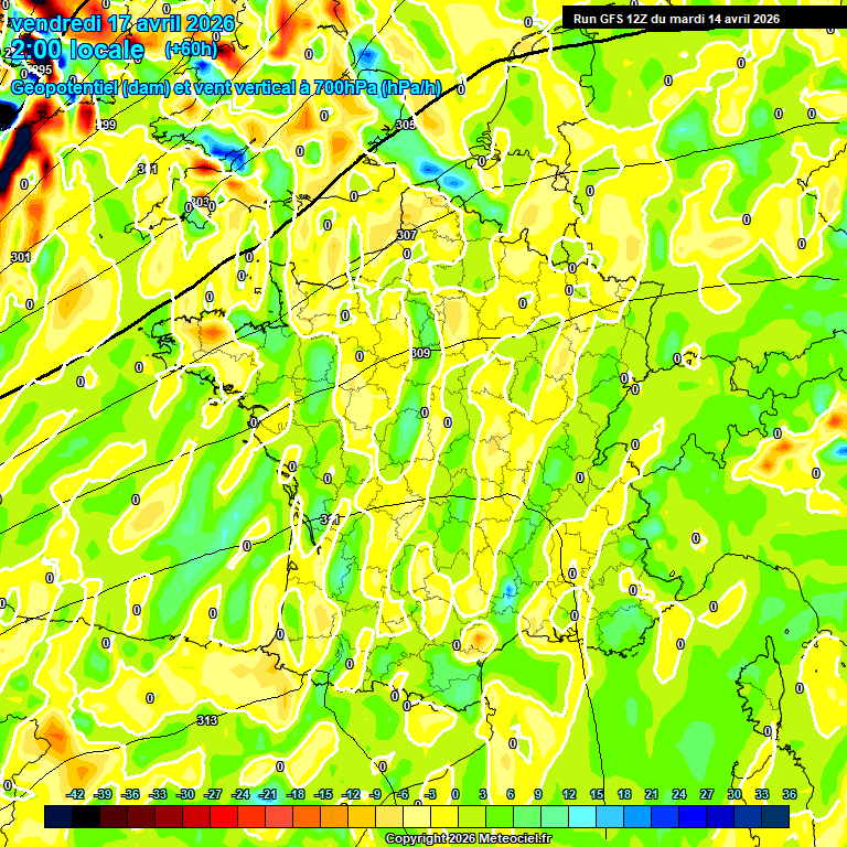 Modele GFS - Carte pr�visions 