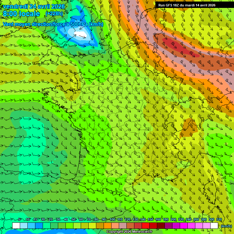 Modele GFS - Carte pr�visions 