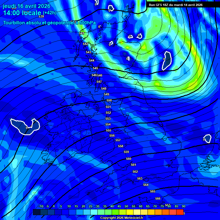 Modele GFS - Carte pr�visions 