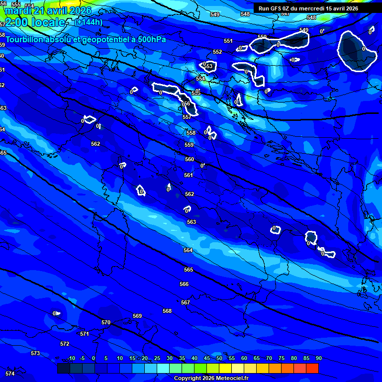 Modele GFS - Carte pr�visions 