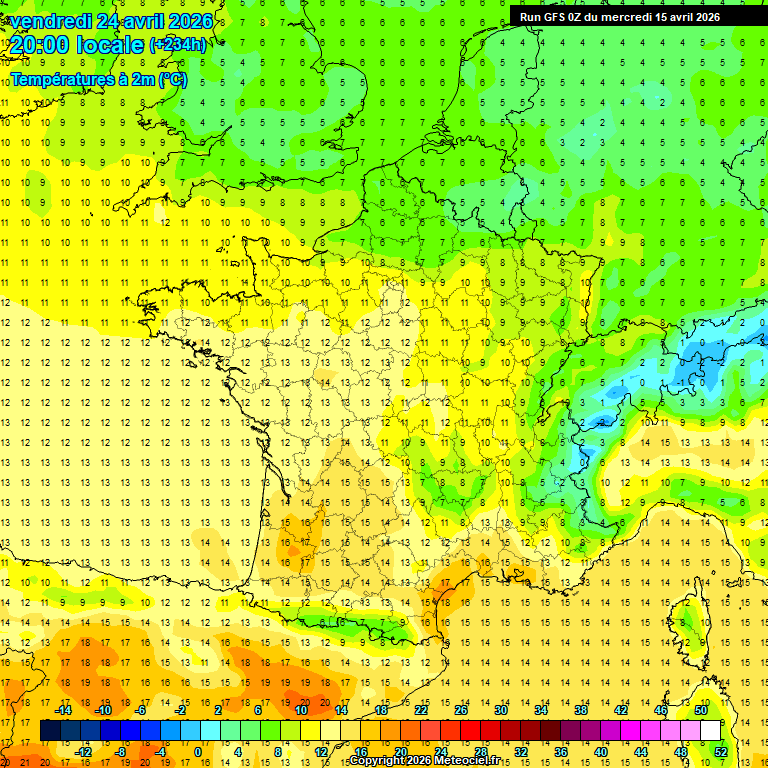 Modele GFS - Carte pr�visions 