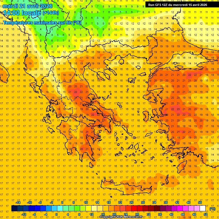 Modele GFS - Carte pr�visions 