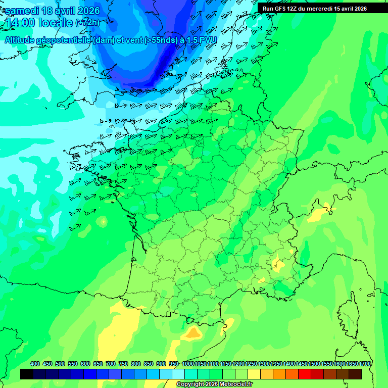 Modele GFS - Carte pr�visions 