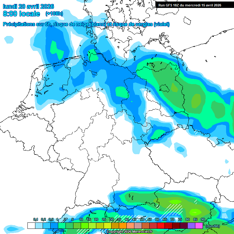 Modele GFS - Carte pr�visions 