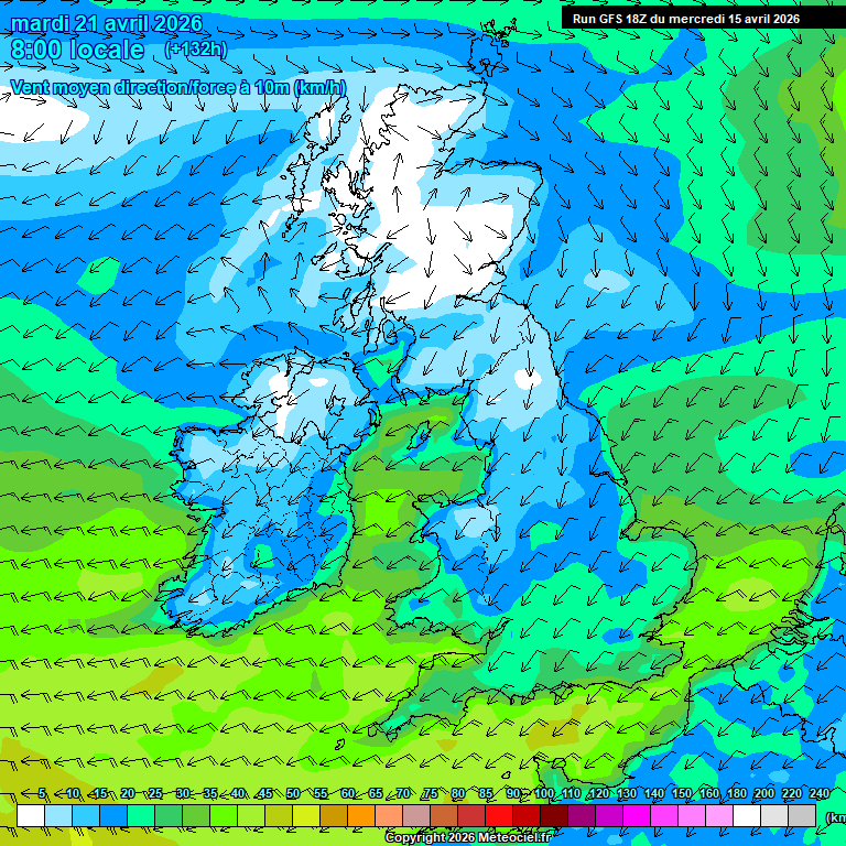 Modele GFS - Carte pr�visions 