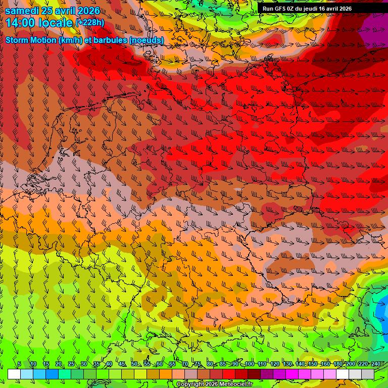 Modele GFS - Carte pr�visions 
