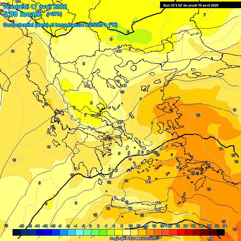 Modele GFS - Carte pr�visions 
