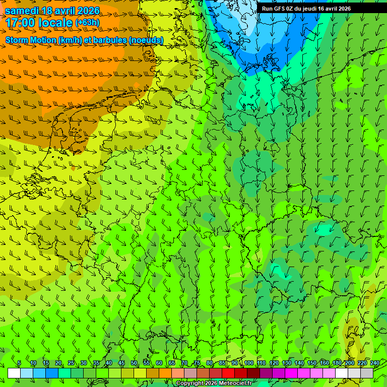 Modele GFS - Carte pr�visions 