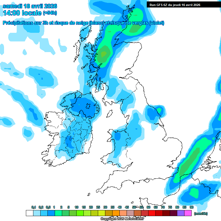 Modele GFS - Carte pr�visions 