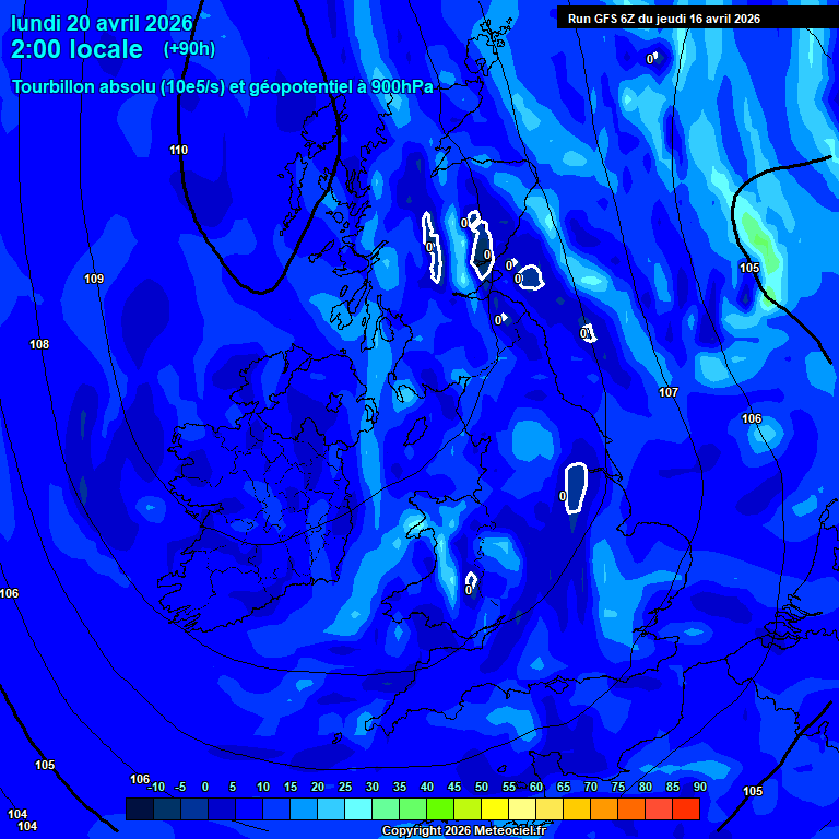 Modele GFS - Carte pr�visions 