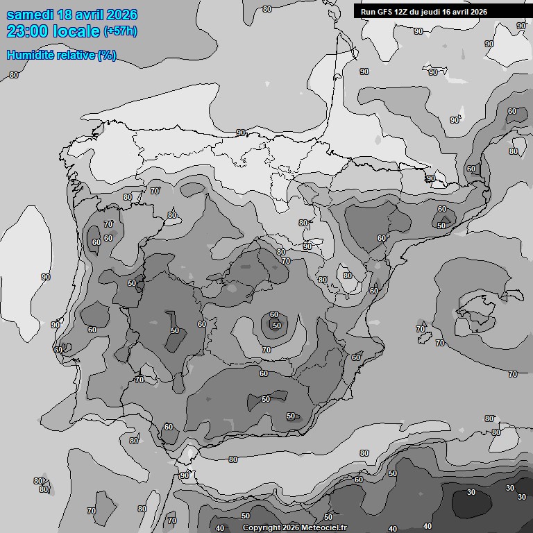 Modele GFS - Carte pr�visions 