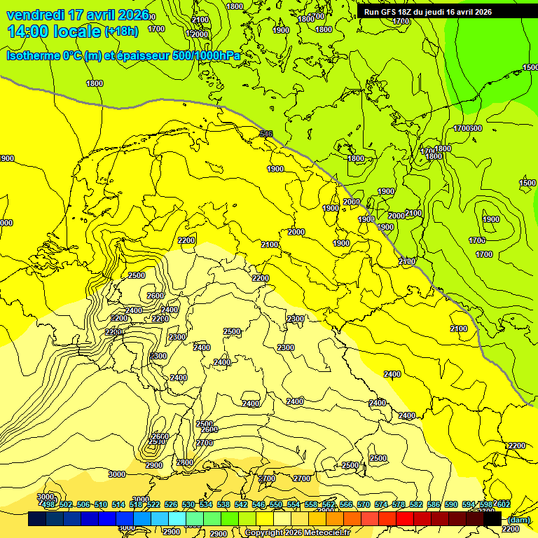 Modele GFS - Carte pr�visions 