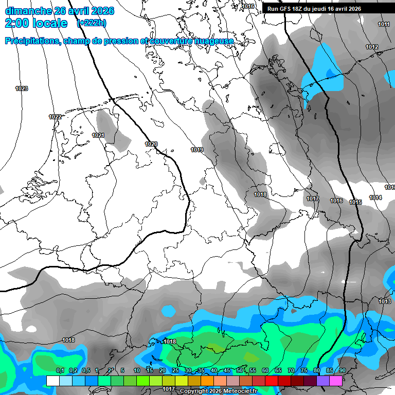 Modele GFS - Carte pr�visions 