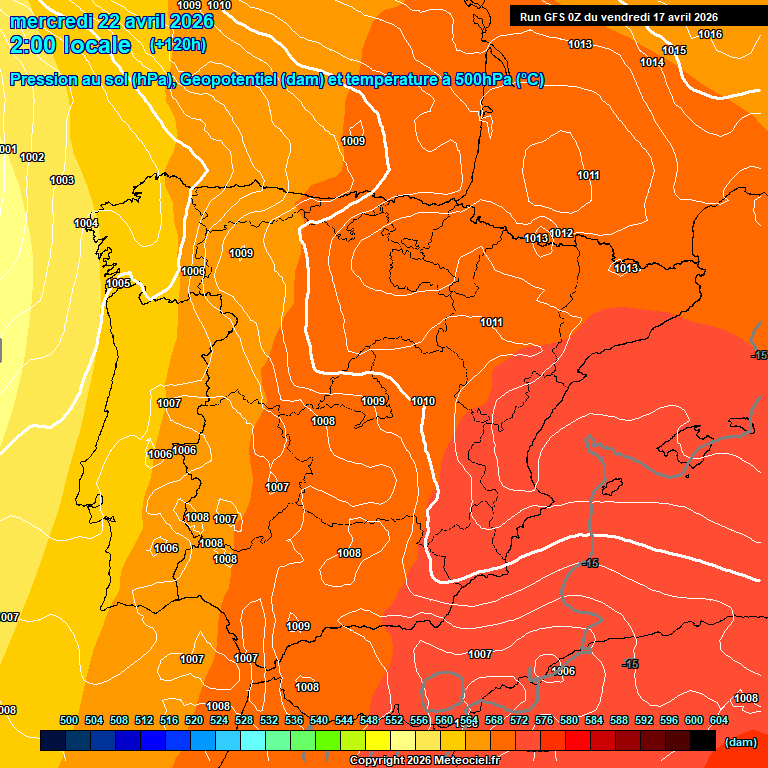 Modele GFS - Carte pr�visions 