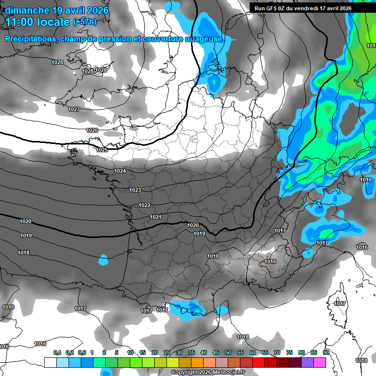 Modele GFS - Carte pr�visions 